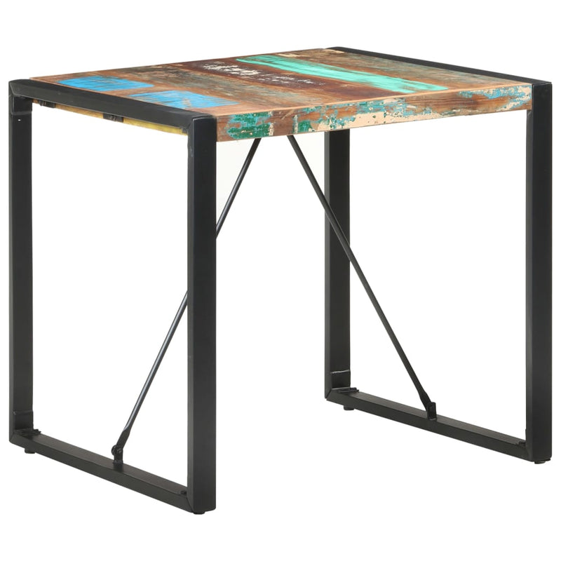 Dealsmate  Dining Table 80x80x75 cm Solid Reclaimed Wood