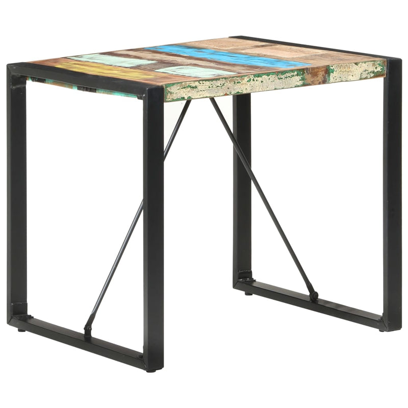 Dealsmate  Dining Table 80x80x75 cm Solid Reclaimed Wood