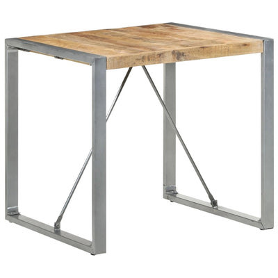 Dealsmate  Dining Table 80x80x75 cm Rough Mango Wood