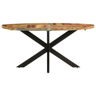 Dealsmate  Dining Table 160x90x75 cm Solid Reclaimed Wood