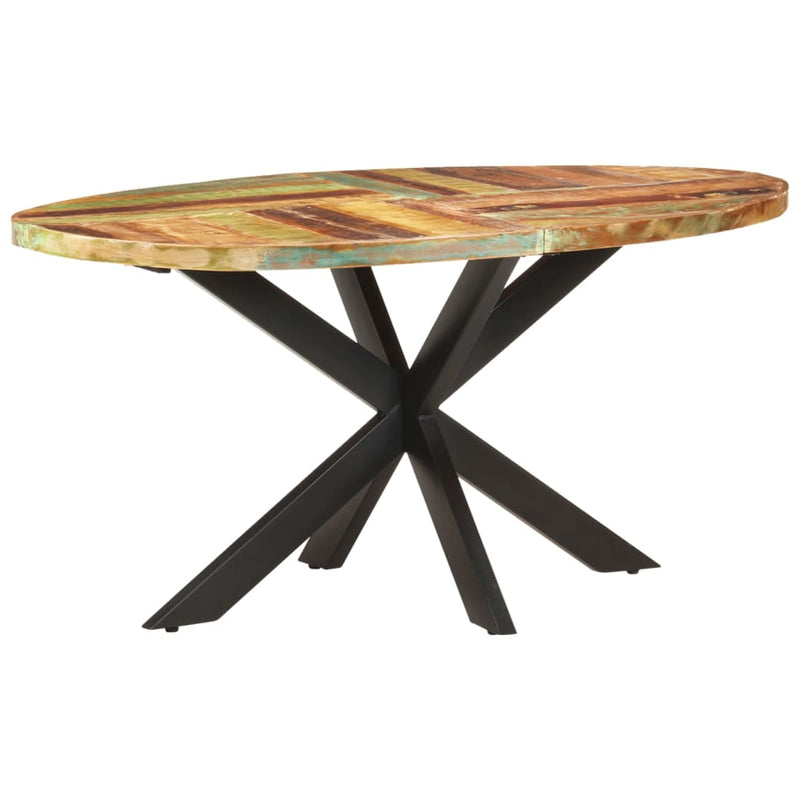 Dealsmate  Dining Table 160x90x75 cm Solid Reclaimed Wood