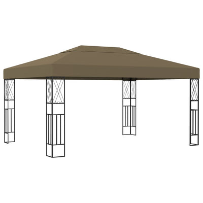 Dealsmate  Gazebo 3x4 m Taupe Fabric