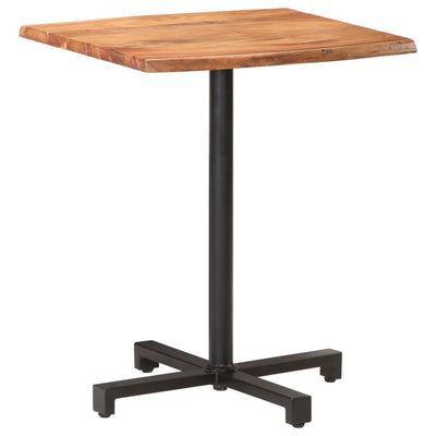 Dealsmate  Bistro Table with Live Edges 60x60x75 cm Solid Acacia Wood