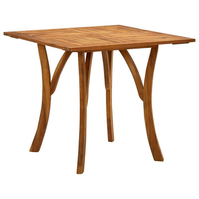 Dealsmate  Garden Table 85x85x75 cm Solid Acacia Wood