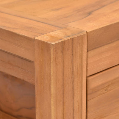 Dealsmate  Desk with 2 Drawers 100x40x75 cm Teak Wood