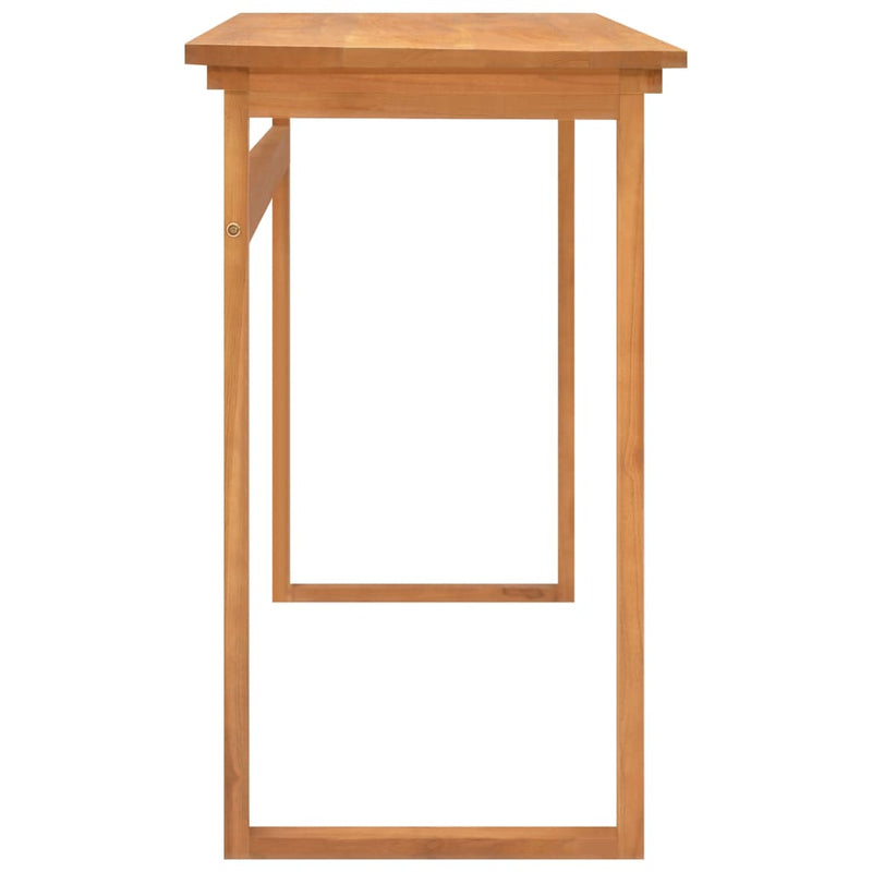 Dealsmate  Desk 140x45x75 cm Solid Teak Wood