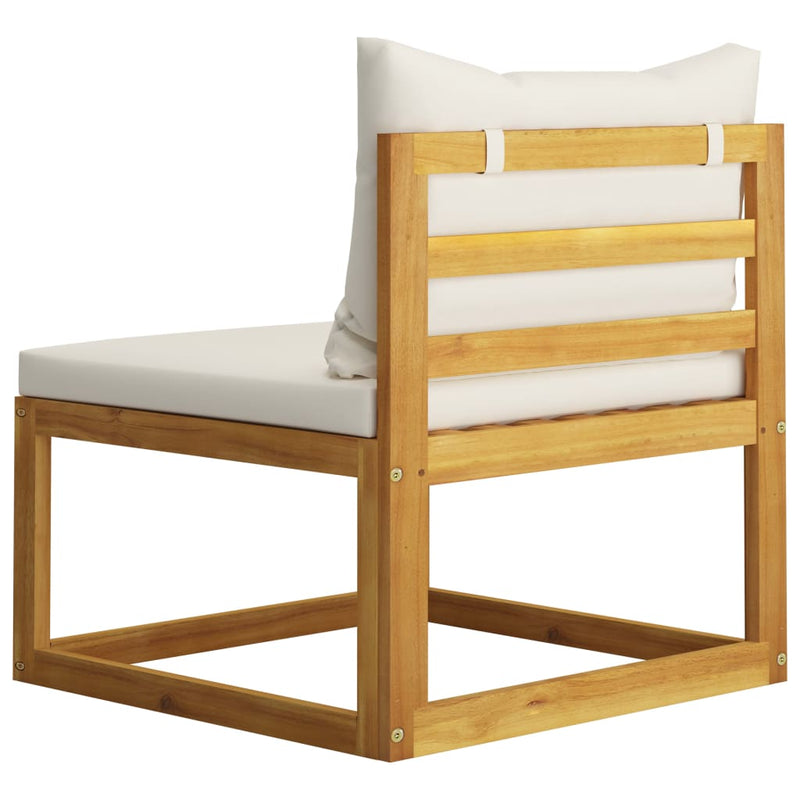 Dealsmate  2 Piece Garden Sofa Set with Cushion Solid Acacia Wood