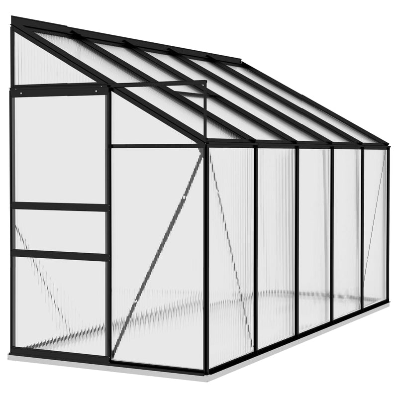 Dealsmate  Greenhouse Anthracite Aluminium 6.5 m³