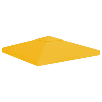 Dealsmate  2-Tier Gazebo Top Cover 310 g/m² 3x3 m Yellow
