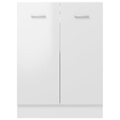Dealsmate  Bottom Cabinet High Gloss White 60x46x81.5 cm Engineered Wood