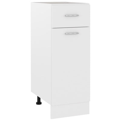 Dealsmate  Drawer Bottom Cabinet White 30x46x81.5 cm Engineered Wood