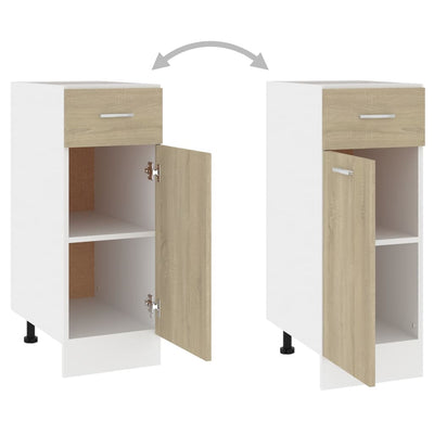Dealsmate  Drawer Bottom Cabinet Sonoma Oak 30x46x81.5 cm Engineered Wood