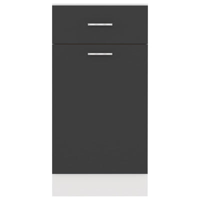 Dealsmate  Drawer Bottom Cabinet Grey 40x46x81.5 cm Engineered Wood