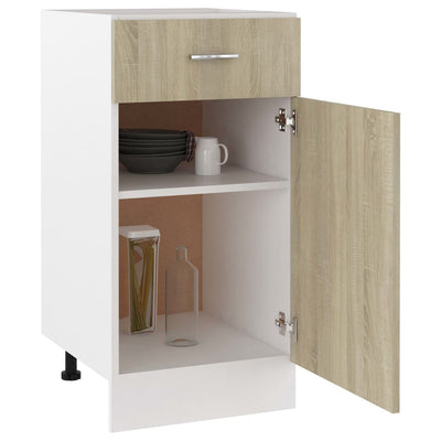 Dealsmate  Drawer Bottom Cabinet Sonoma Oak 40x46x81.5 cm Engineered Wood