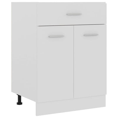 Dealsmate  Drawer Bottom Cabinet White 60x46x81.5 cm Engineered Wood