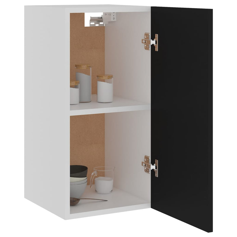 Dealsmate  Hanging Cabinet Black 29.5x31x60 cm Engineered Wood