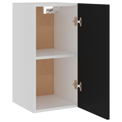 Dealsmate  Hanging Cabinet Black 29.5x31x60 cm Engineered Wood