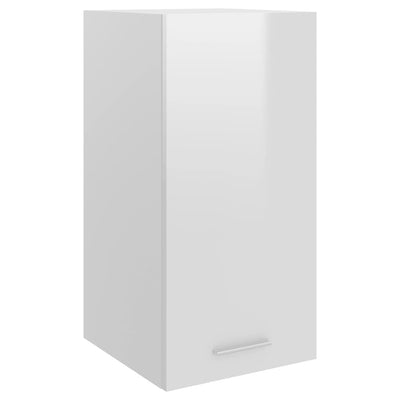 Dealsmate  Hanging Cabinet High Gloss White 29.5x31x60 cm Engineered Wood