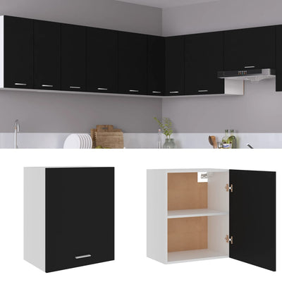 Dealsmate  Hanging Cabinet Black 50x31x60 cm Engineered Wood