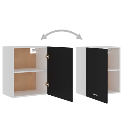 Dealsmate  Hanging Cabinet Black 50x31x60 cm Engineered Wood