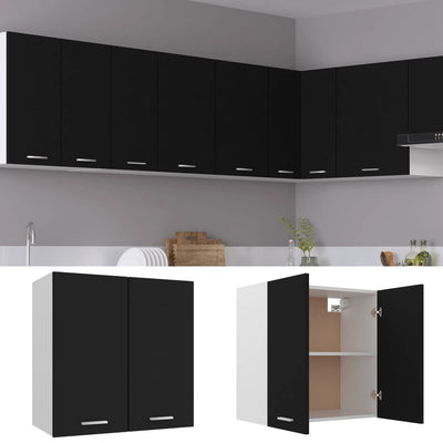 Dealsmate  Hanging Cabinet Black 60x31x60 cm Engineered Wood