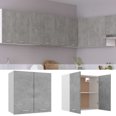 Dealsmate  Hanging Cabinet Concrete Grey 60x31x60 cm Engineered Wood