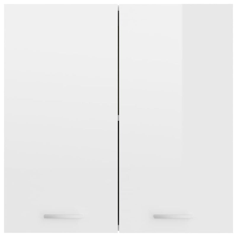 Dealsmate  Hanging Cabinet High Gloss White 60x31x60 cm Engineered Wood