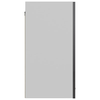 Dealsmate  Hanging Cabinet High Gloss Grey 60x31x60 cm Engineered Wood