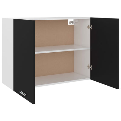 Dealsmate  Hanging Cabinet Black 80x31x60 cm Engineered Wood