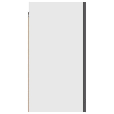 Dealsmate  Hanging Cabinet High Gloss Grey 80x31x60 cm Engineered Wood