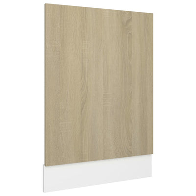Dealsmate  Dishwasher Panel Sonoma Oak 45x3x67 cm Engineered Wood