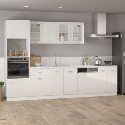 Dealsmate  Dishwasher Panel High Gloss White 59.5x3x67 cm Engineered Wood