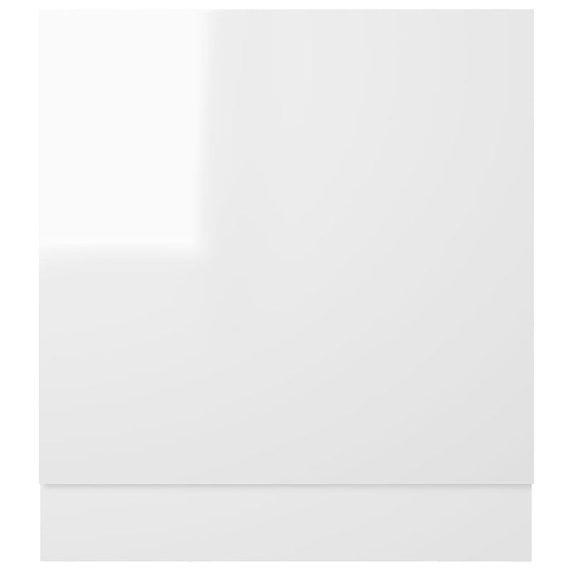 Dealsmate  Dishwasher Panel High Gloss White 59.5x3x67 cm Engineered Wood