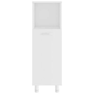 Dealsmate  Bathroom Cabinet White 30x30x95 cm Engineered Wood