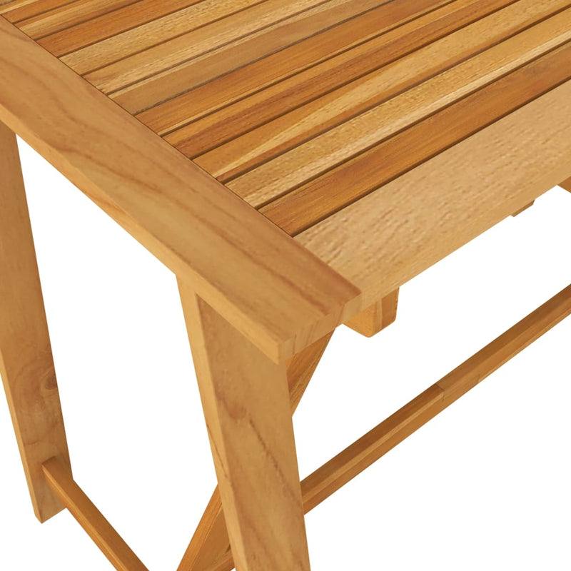 Dealsmate  Garden Bar Table 140x70x104 cm Solid Acacia Wood