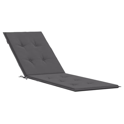 Dealsmate  Deck Chair Cushion Anthracite (75+105)x50x3 cm