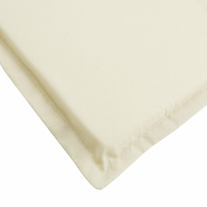Dealsmate  Sun Lounger Cushion Cream 200x60x3cm Oxford Fabric