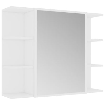 Dealsmate  3 Piece Bathroom Furniture Set White Engineered Wood