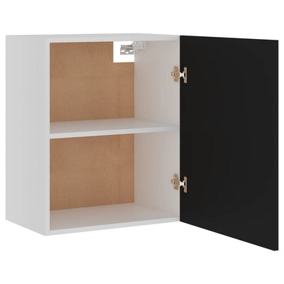 Dealsmate  Hanging Cabinets 2 pcs Black 50x31x60 cm Engineered Wood