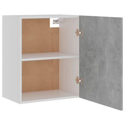 Dealsmate  Hanging Cabinets 2 pcs Concrete Grey 50x31x60 cm Engineered Wood