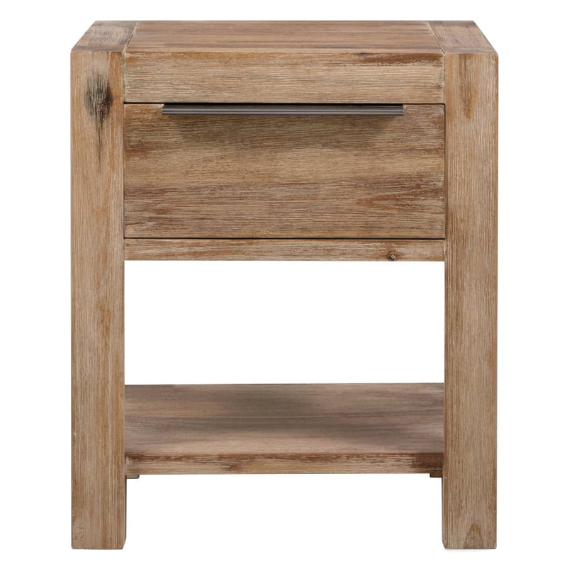 Dealsmate  Nightstands with Drawers 2 pcs 40x30x48 cm Solid Acacia Wood