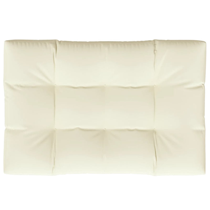 Dealsmate  Pallet Cushion Cream 120x80x12 cm Fabric