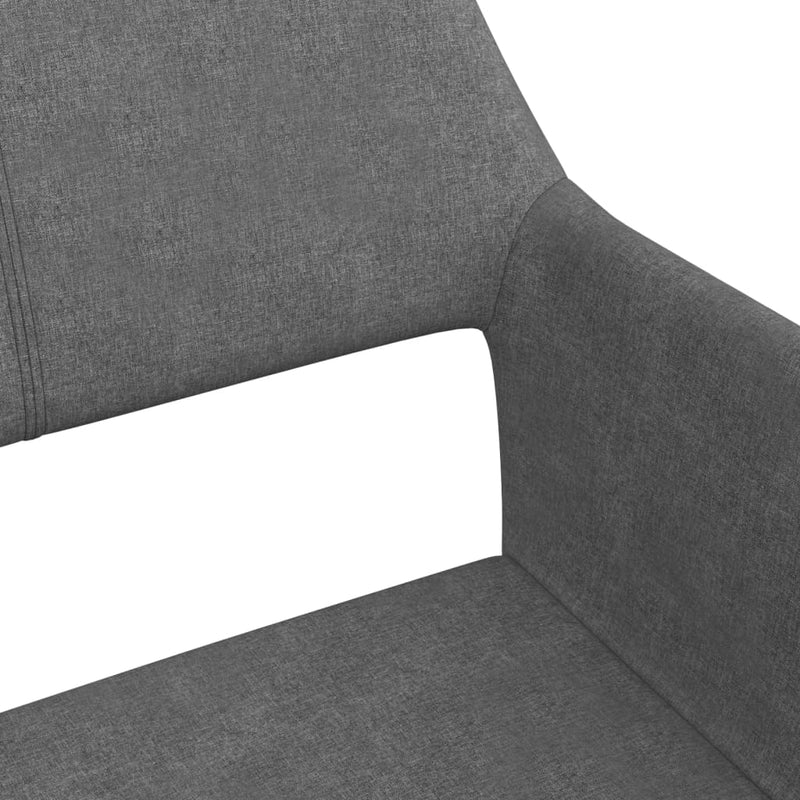 Dealsmate  Dining Chairs 6 pcs Dark Grey Fabric