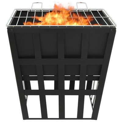 Dealsmate  2-in-1 Fire Pit and BBQ 34x34x48 cm Steel