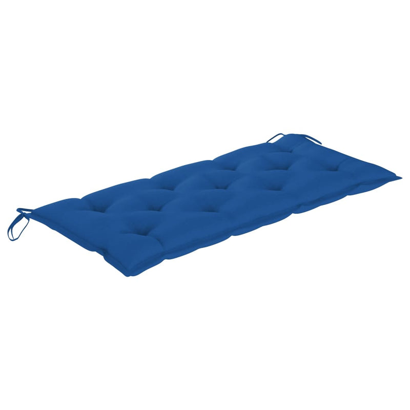 Dealsmate  Garden Bench Cushion Blue 120x50x7 cm Fabric