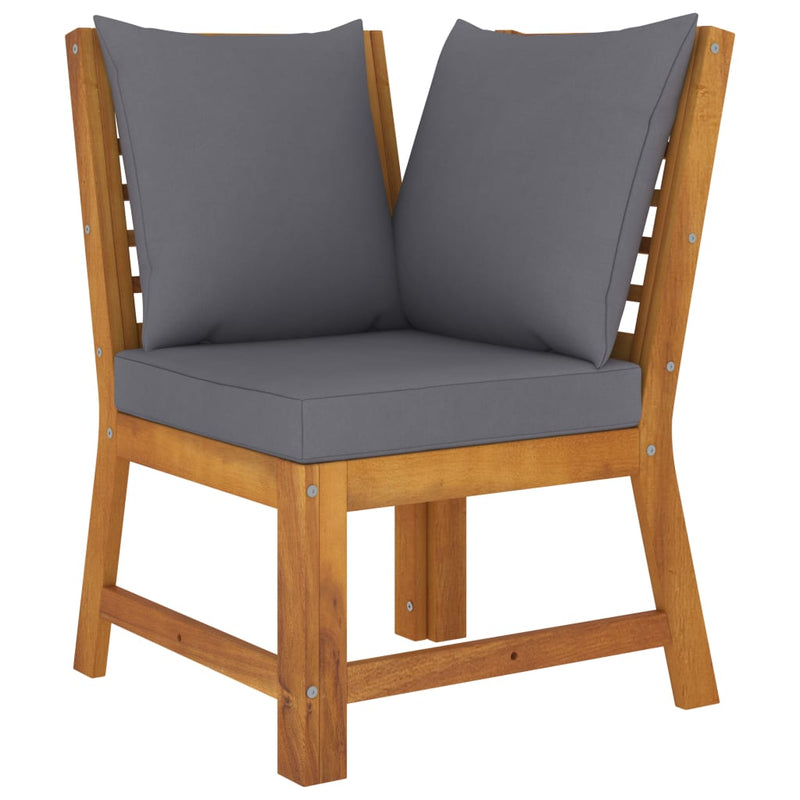 Dealsmate  4 Piece Garden Lounge Set with Cushion Solid Acacia Wood