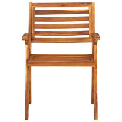 Dealsmate  5 Piece Garden Dining Set Solid Acacia Wood