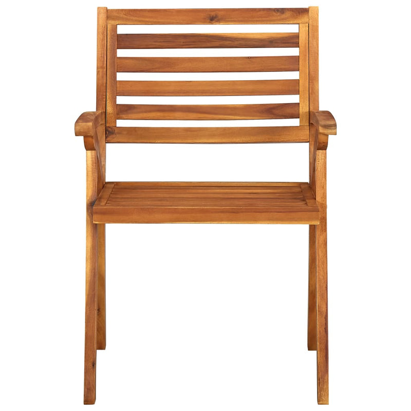 Dealsmate  5 Piece Garden Dining Set Solid Acacia Wood