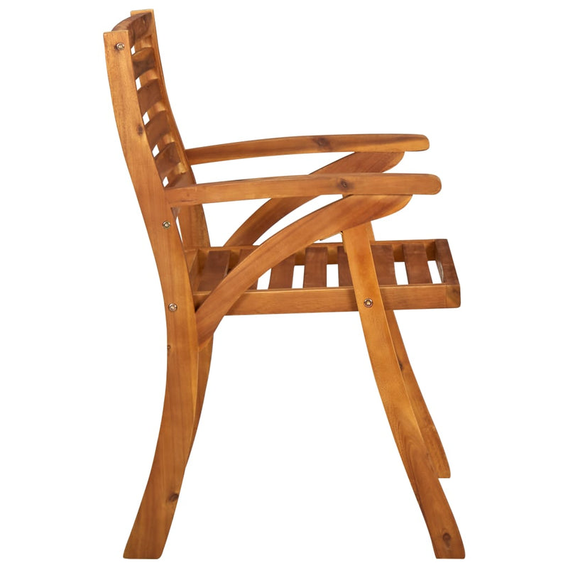 Dealsmate  5 Piece Garden Dining Set Solid Acacia Wood