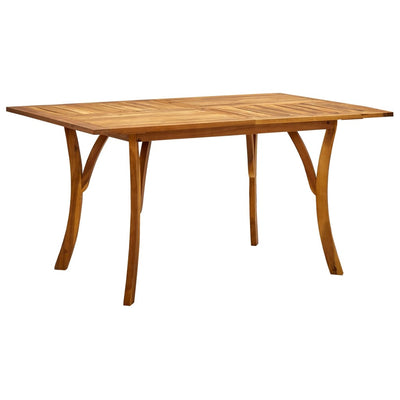 Dealsmate  7 Piece Garden Dining Set Solid Acacia Wood